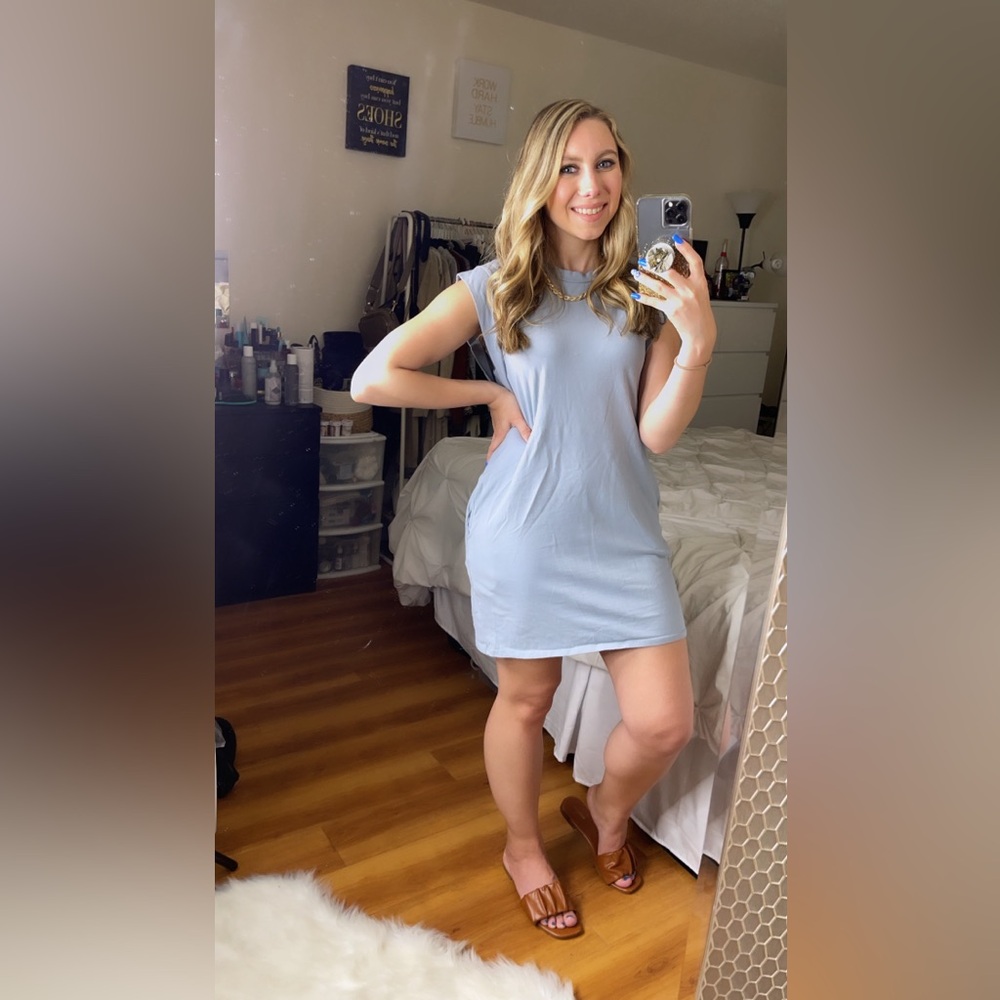 Blue t-shirt dress size small